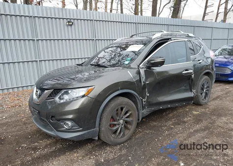 2014 Nissan Rogue Sl из США, поврежденный, VIN 5N1AT2MV1EC792139